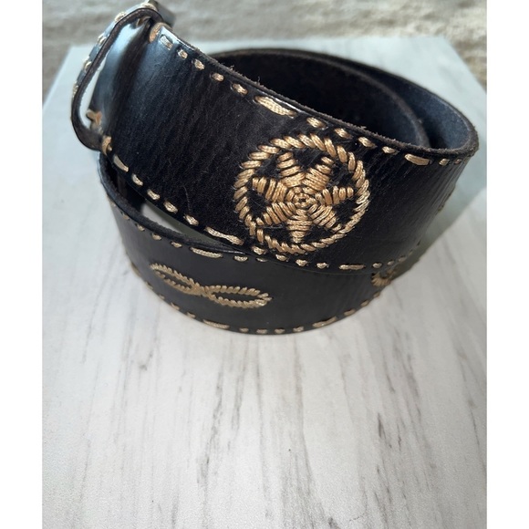 Linea Pelle Accessories - Linea Pelle Brown Leather Belt - Size S